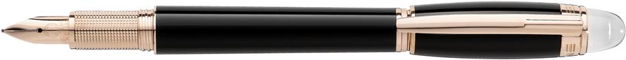 Montblanc Starwalker Red Gold Resin Fountain Pen (890x364), Png Download