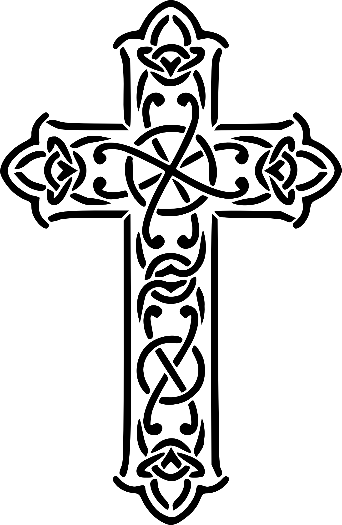 Png Black And White Stock Celtic Drawing At Getdrawings - Celtic Cross Clipart Black And White (1436x2202), Png Download