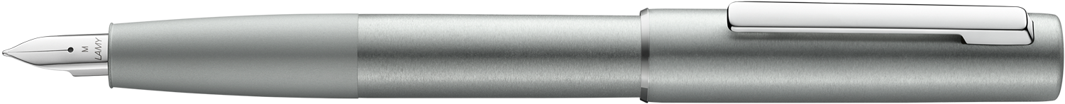 Lamy Aion Fountain Pen Olive Silver Aluminium - Firearm (1500x573), Png Download