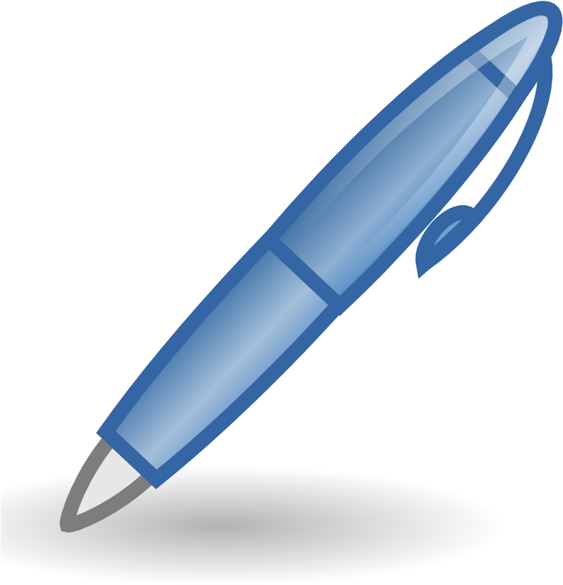 Paper Pen Quill Clip Art - Clipart Pen (999x999), Png Download