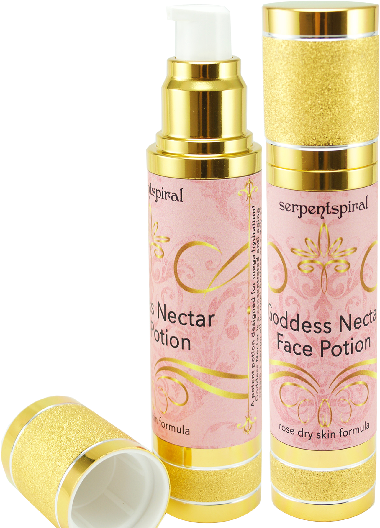 Goddess Nectar Face Potion ~ Rose Dry Skin Formula - Xeroderma (1500x1800), Png Download