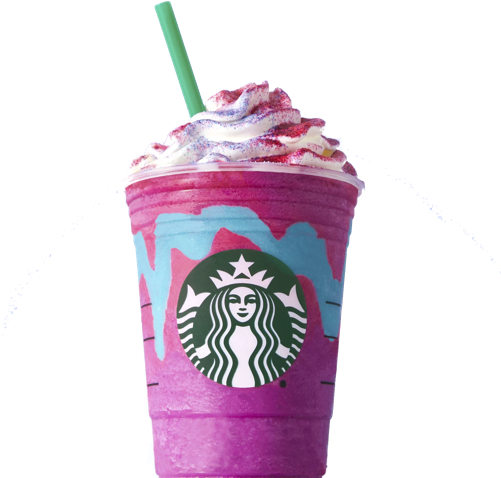 Starbucks Unicorn Frappuccino - Starbucks Frappuccino Unicorn Png (500x500), Png Download