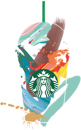 Frappuccino Visual Expression (1000x563), Png Download