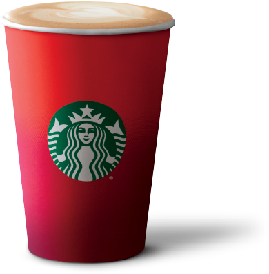 Starbucks Frappuccino Cup Png Download - Starbucks Red Cup Transparent (550x420), Png Download