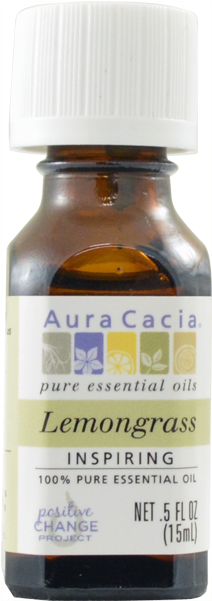 Aura Cacia Lemongrass Essential Oil-0 - Aura Cacia Frankincense, In Jojoba Oil - 0.5 Fl Oz (650x650), Png Download