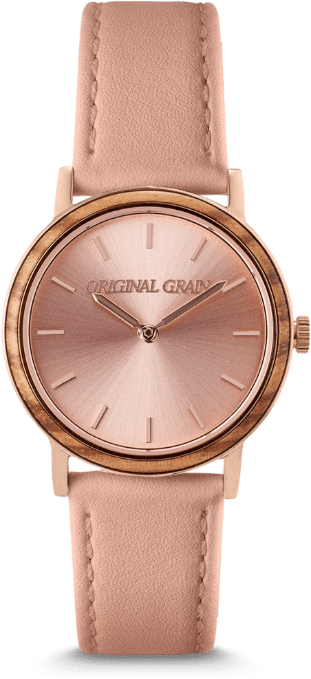 Paloma Zebrawood Rosegold Womens Avalon 34mm - Watch Strap (1024x1024), Png Download