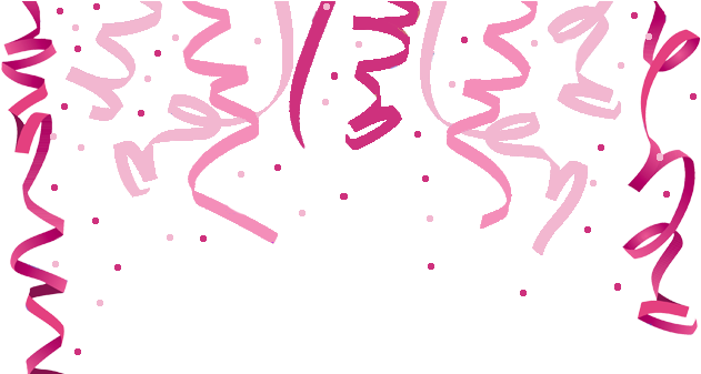 Birthday Confetti Background (640x336), Png Download