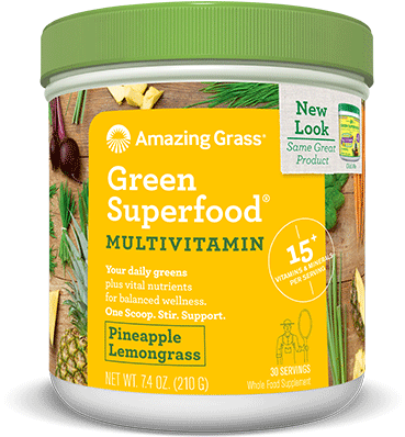 Green Superfood - Amazing Grass - Green Superfood Alkalize & Detox (375x400), Png Download