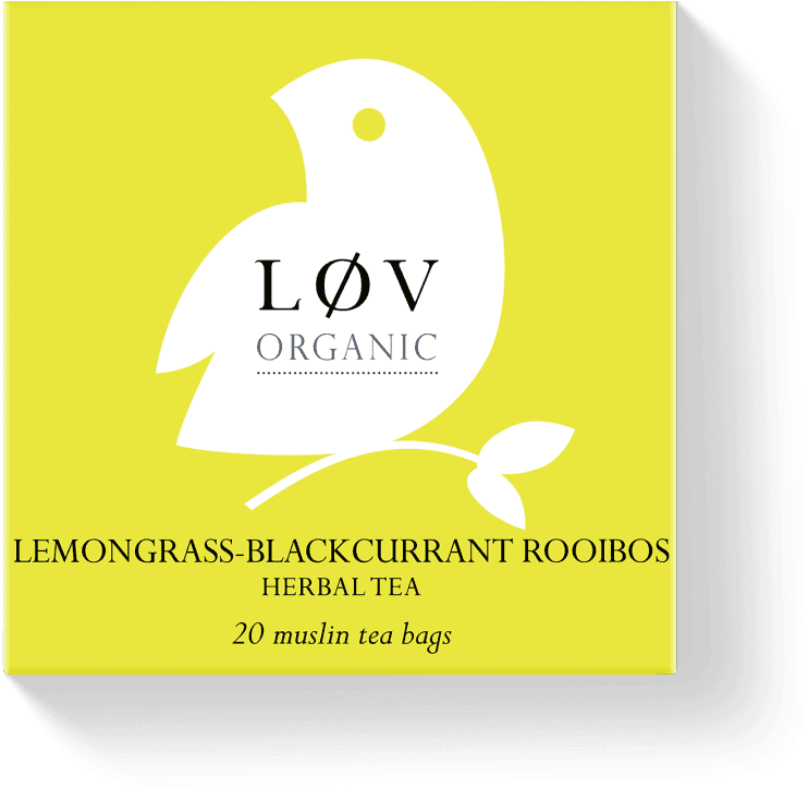 Lov Organic Lemongrass-blackcurrant Rooibos - Tea Kusmi (900x770), Png Download
