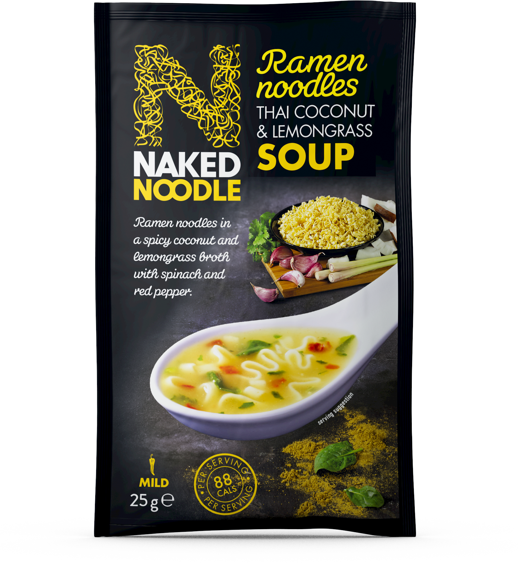 Ingredients - Naked Noodle Singapore Style Stir Fry Noodles 120g (1745x2214), Png Download