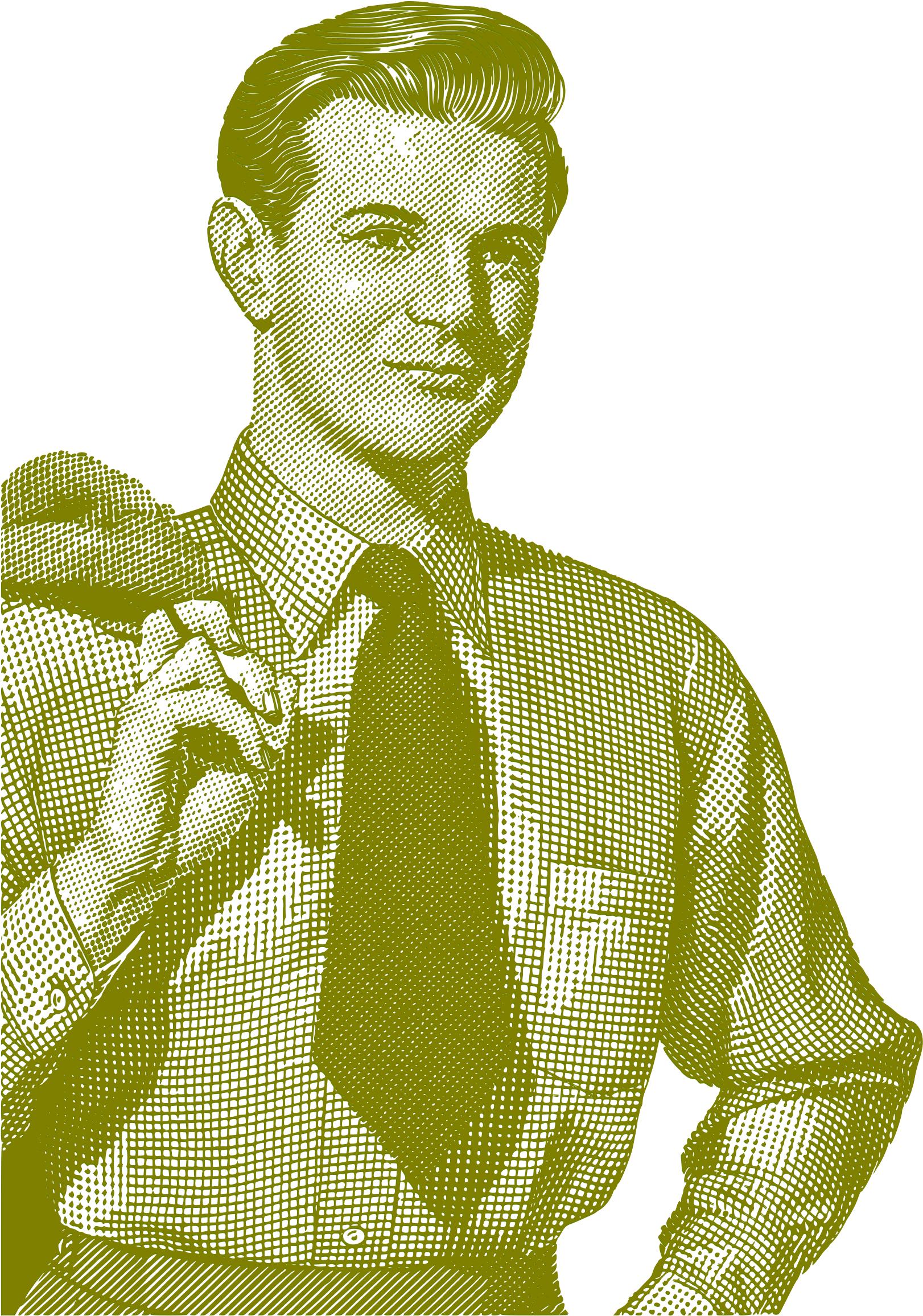 This Free Icons Png Design Of Vintage Business Man-01 (1715x2400), Png Download