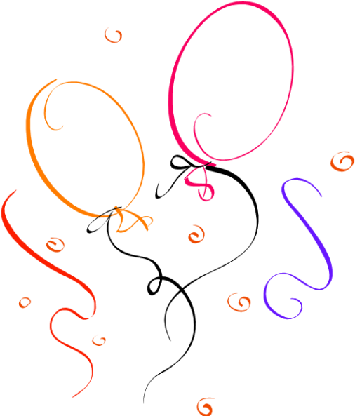 Pacific Homes - Happy Birthday Confetti Png (541x600), Png Download
