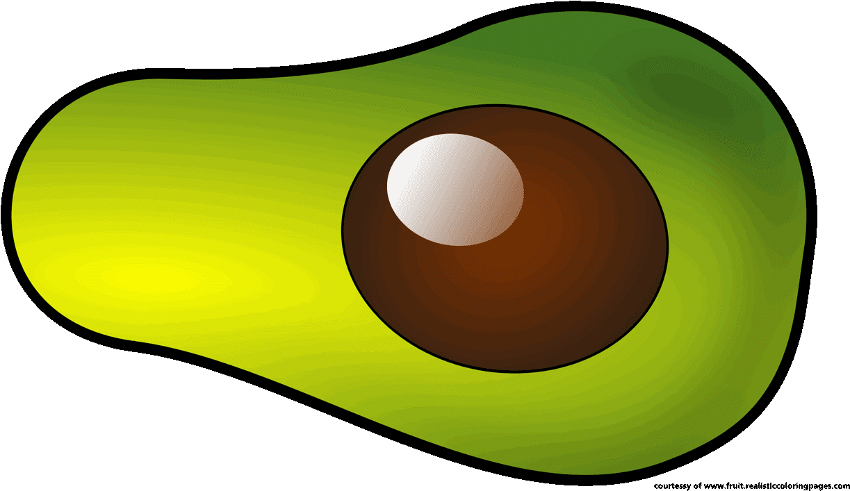 Clipart Transparent Great Avocado Fruit - Fruit Clipart (1280x720), Png Download