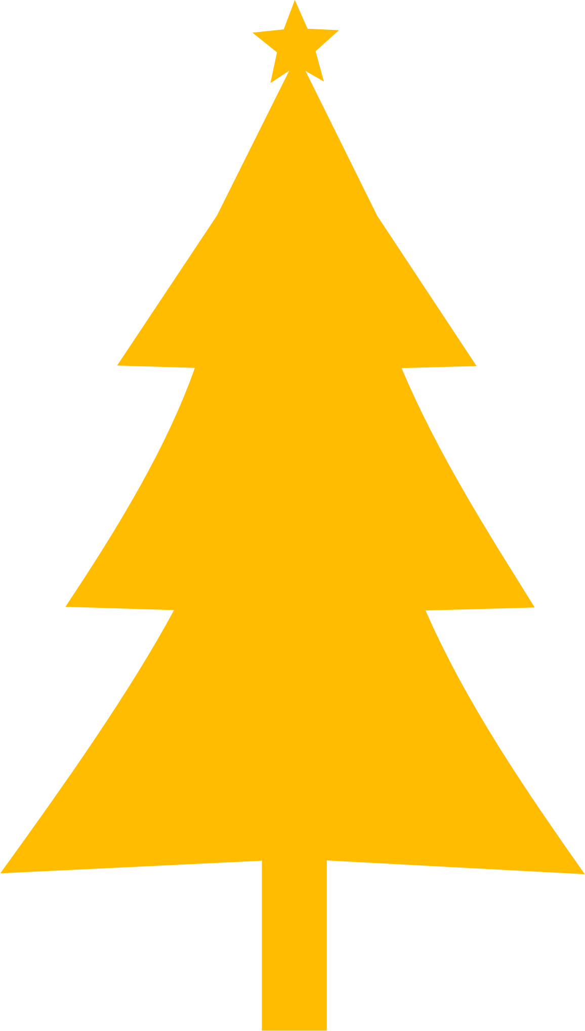Picture Royalty Free Stock Silhouette Big Image Png - Clipart Green Christmas Tree (1156x2037), Png Download