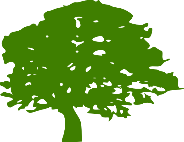 Green Tree Clip Art (600x463), Png Download