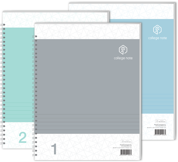 N College Notebook - Paper (610x527), Png Download