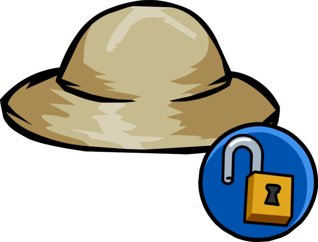 Safari Hat Unlockable Icon - Club Penguin Orange Hoodie (631x480), Png Download