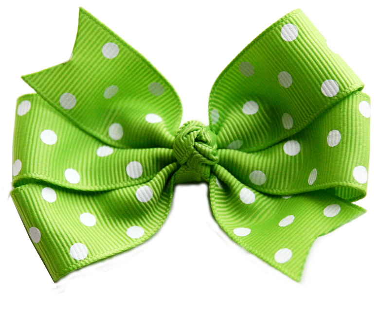 Green Christmas Bow Png - Polkadot Green Bow Png (868x700), Png Download