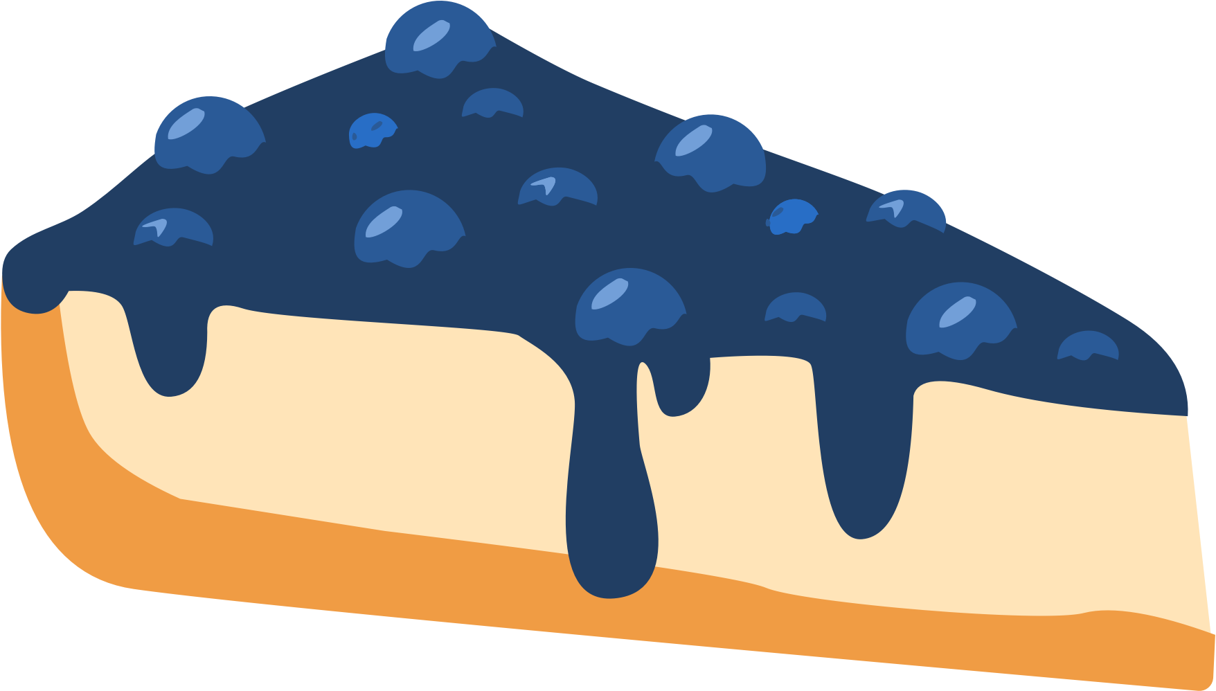 Wild Blueberry Cheesecake - Cheesecake (1756x998), Png Download