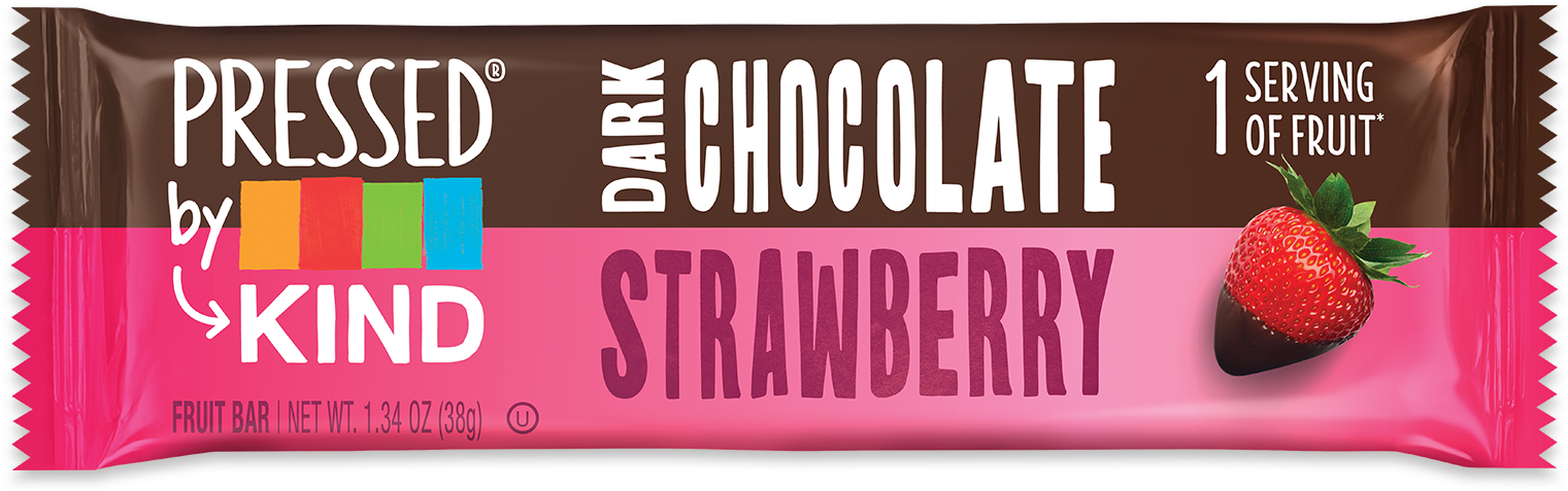 Fresa - Kind Dark Chocolate Strawberry (1000x427), Png Download