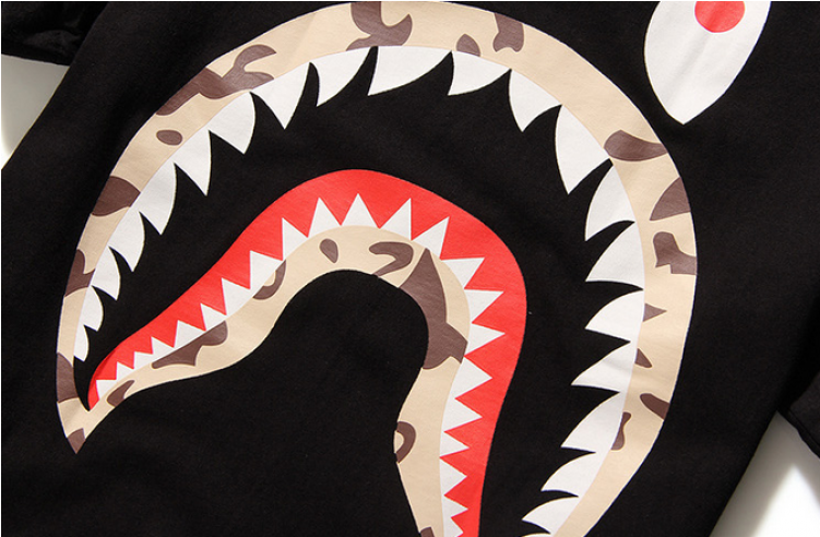 A Bathing Ape Stussy - Camo Shirt With Face (750x750), Png Download