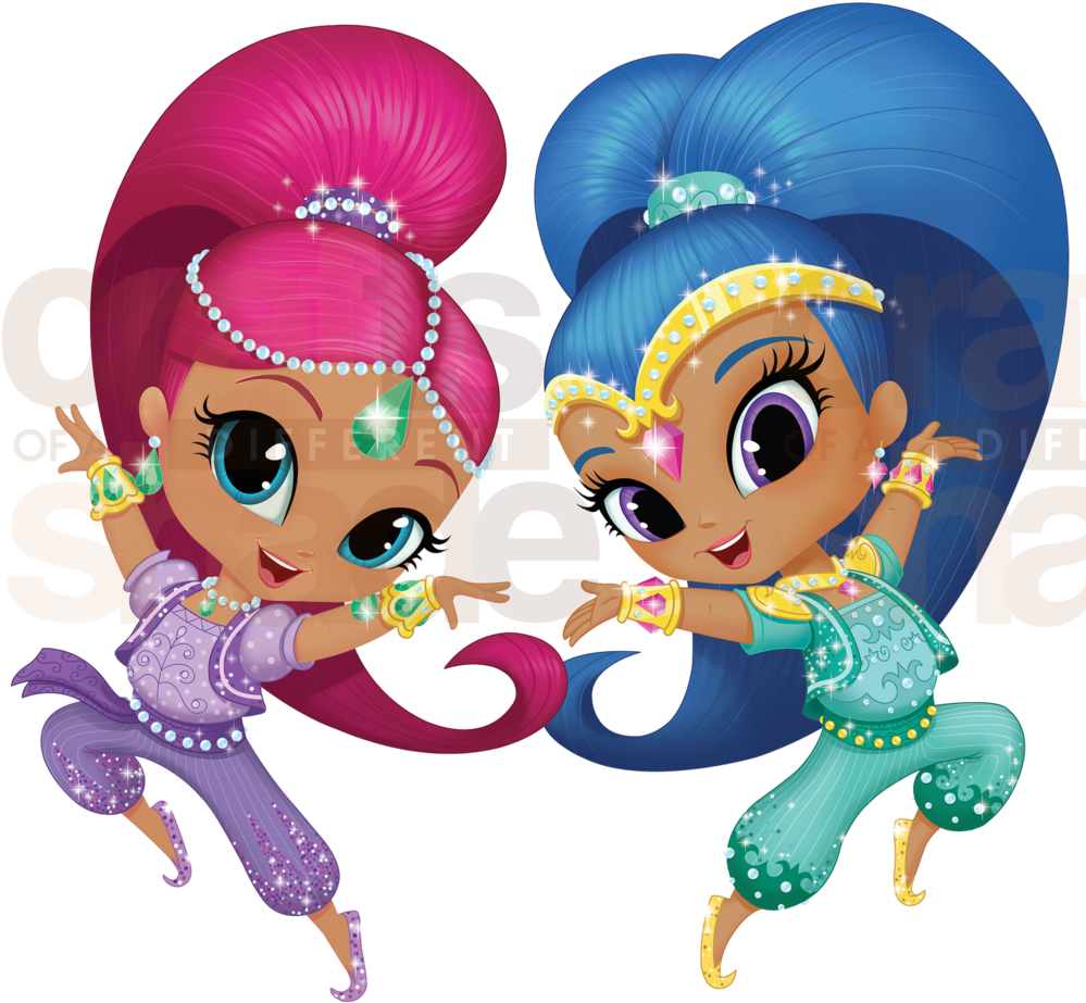 Shimmer And Shine Clip Art - Shimmer And Shine Png (1000x1000), Png Download