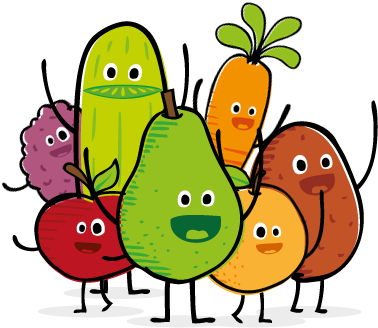 Food Clipart Png - Healthy Food Clipart Transparent (380x340), Png Download