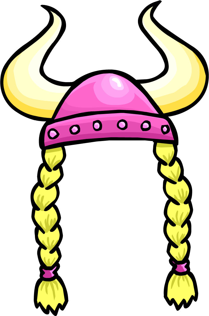 Pink Viking Helmet Icon - Female Viking Helmet Clipart (712x1078), Png Download
