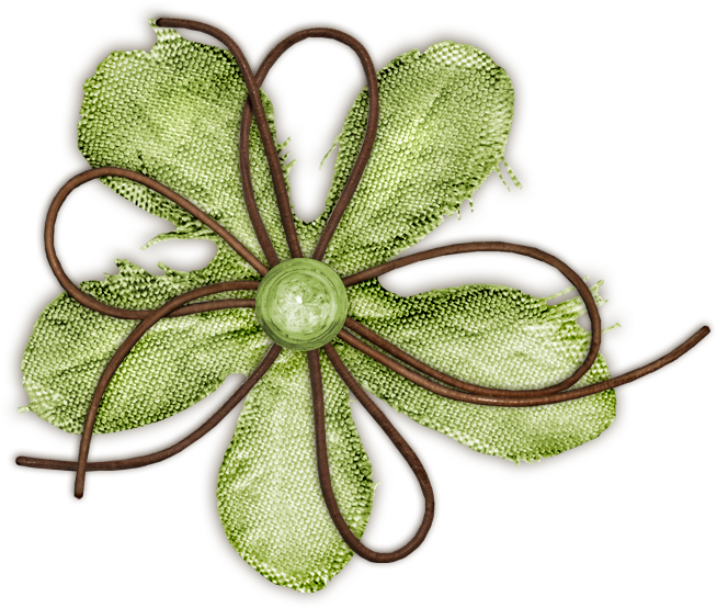 Green Flower Photo Greenflower - Button Flowers Png (712x622), Png Download