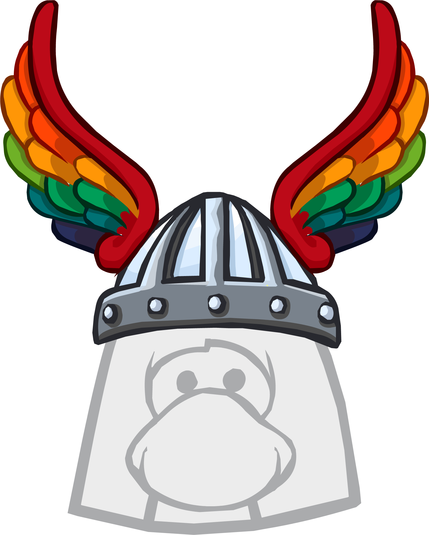 Viking Clipart Club Penguin - Club Penguin Viking Helmet (1733x2159), Png Download