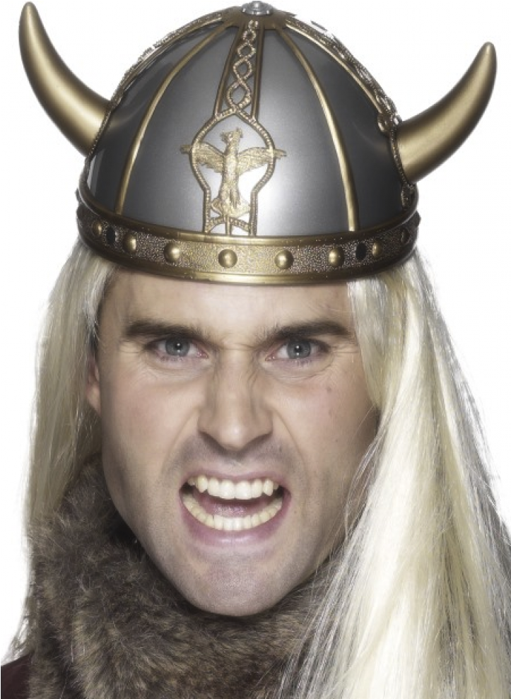 Smiffy's Viking Pvc Helmet With Horns (988x988), Png Download
