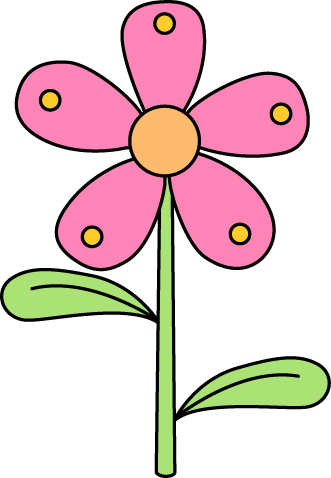 Stem Clipart Pink Green Flower - Partes De La Planta Preescolar (331x478), Png Download