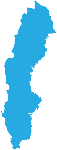 Sweden-01 - Sweden Black Map (248x600), Png Download