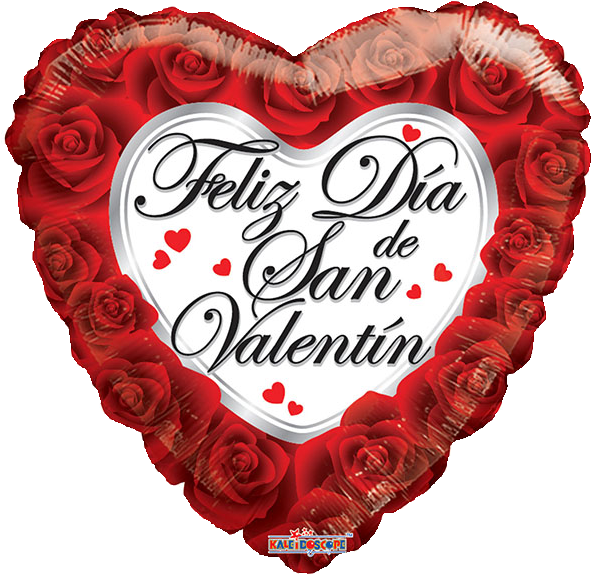 Globo Feliz Dia De San Valentín - Heart Banner I Love You (600x600), Png Download