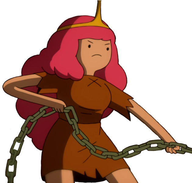 257 × 240 Pixels - Princess Bubblegum Thin Yellow Line (642x600), Png Download