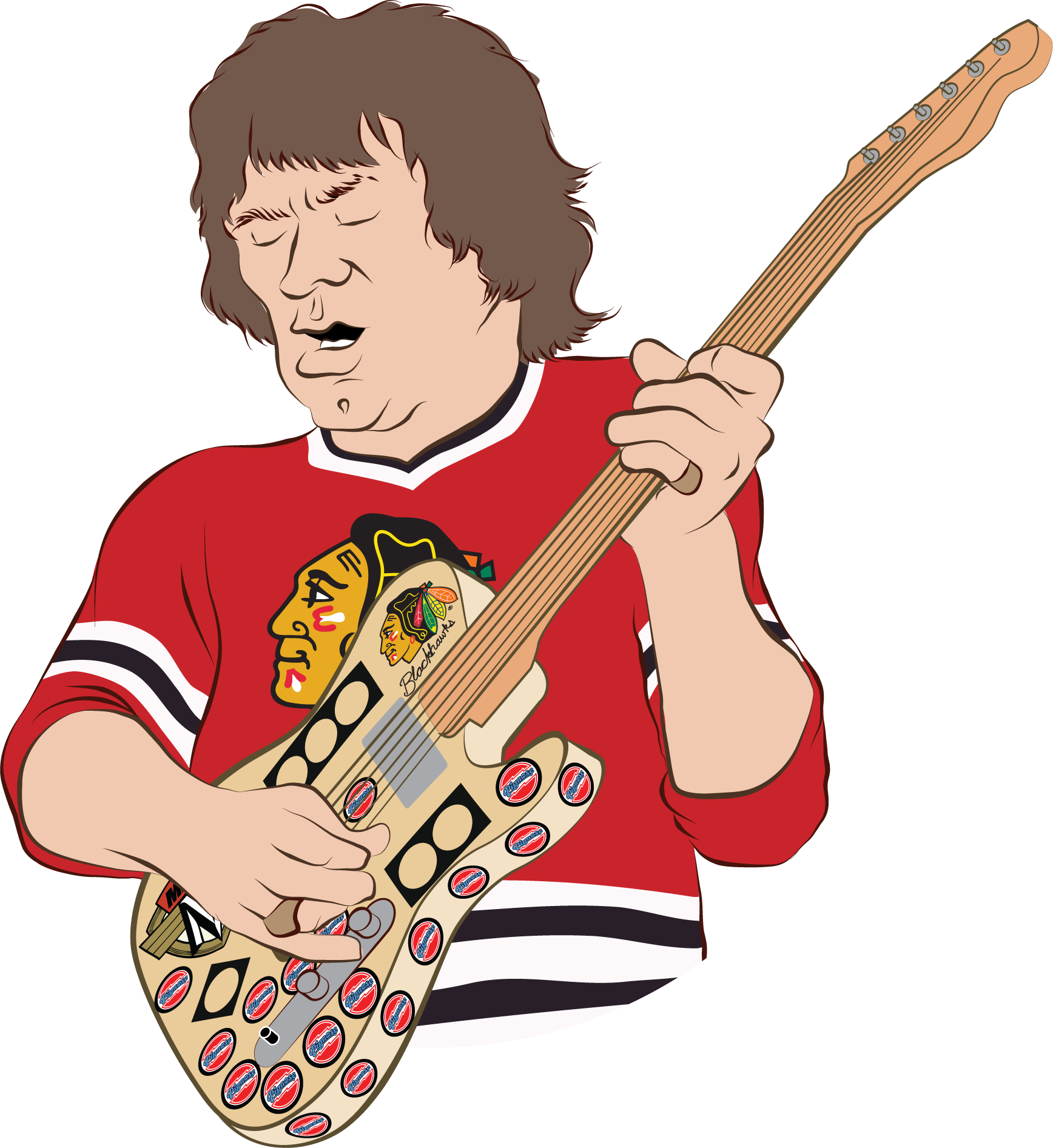 Illustration By Sean Thorenson/vg Archive - Chicago Blackhawks Iphone 6s Case - Chicago Blackhawks (1736x1893), Png Download