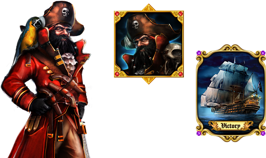 Blackbeared's Gold Slot Game - Blackbeards Gold Slots (933x600), Png Download