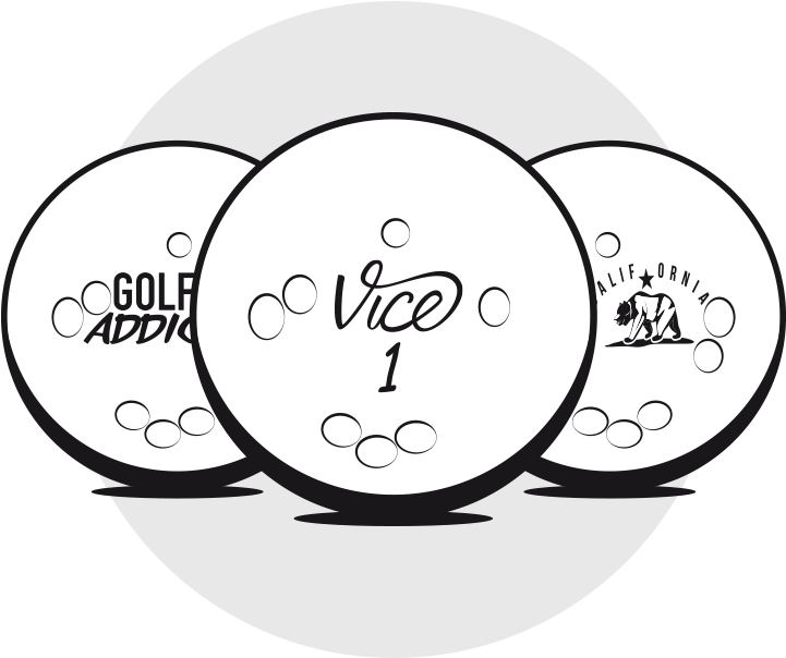 Individual Custom Golf Balls - Circle (800x800), Png Download