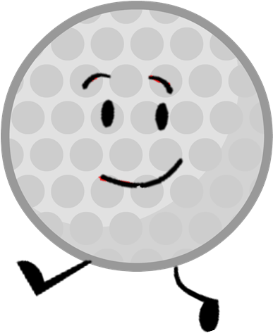 Golf Ball Pose1 - Golf (597x697), Png Download