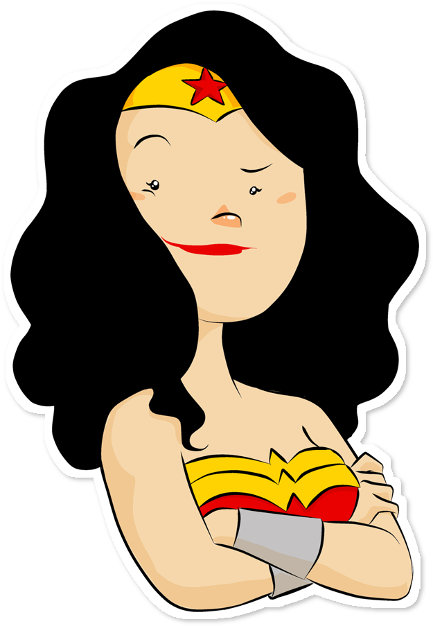 Adesivo Mulher Maravilha De Jacqueline Limana - Wonder Woman (962x962), Png Download