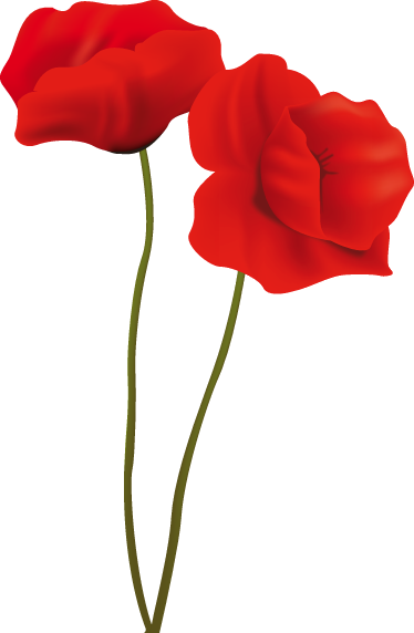 Two Poppies Wall Sticker - Sweet Love U Mom (374x572), Png Download