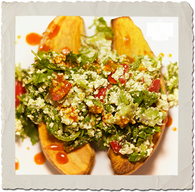 Tofuavocadosmash2 - Side Dish (400x400), Png Download