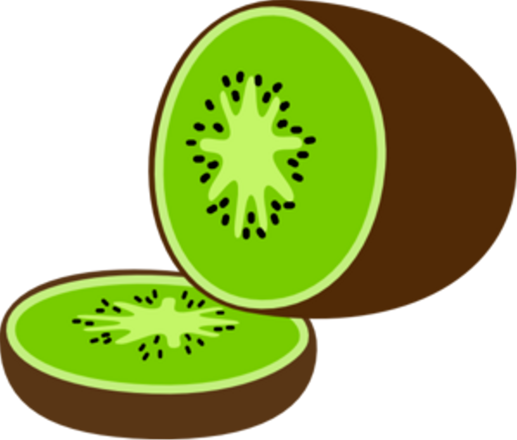 Kiwi Clipart Fruit Plate Graphic Stock - Cartoon Picture Of A Kiwi (600x511), Png Download