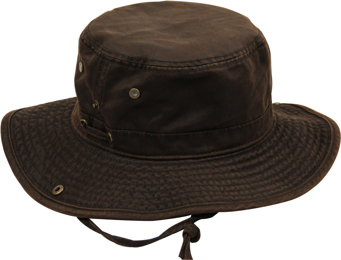 Oil Skin Bush Hat - Hat (1200x1200), Png Download