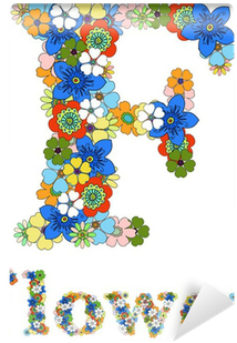 Letter F And Word Flower Floral - Creative Arts (400x400), Png Download