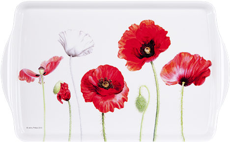 89626 Mediumtray Australianwarmemorial Poppies P Ashdene - Cork Backed Placemats With Holder (500x500), Png Download