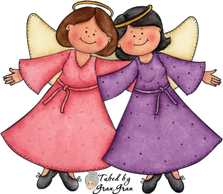 Png Angel Heavenly Angels And Album - Clipart Anges (452x393), Png Download