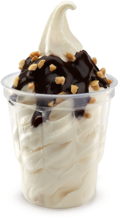 Mcdonald's Sundae Treat - Mcdonalds Sundae (444x507), Png Download