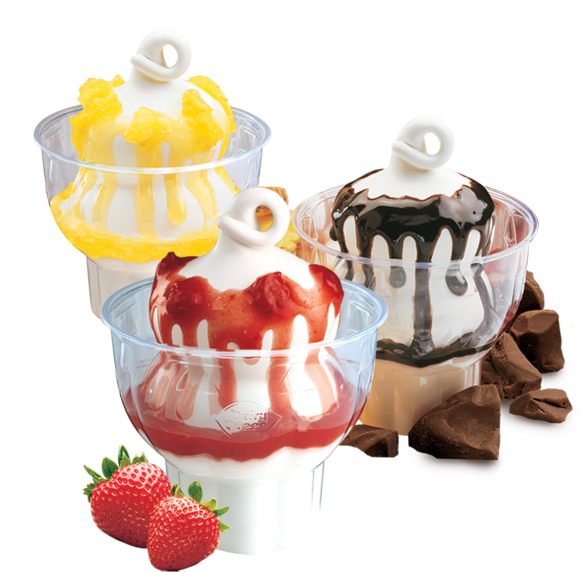 Sundaes - Dairy Queen Sundae (1286x1299), Png Download