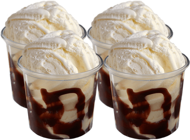 Mini Choc Sundae 4 Pack - Dominos Mini Choc Sundae (800x550), Png Download